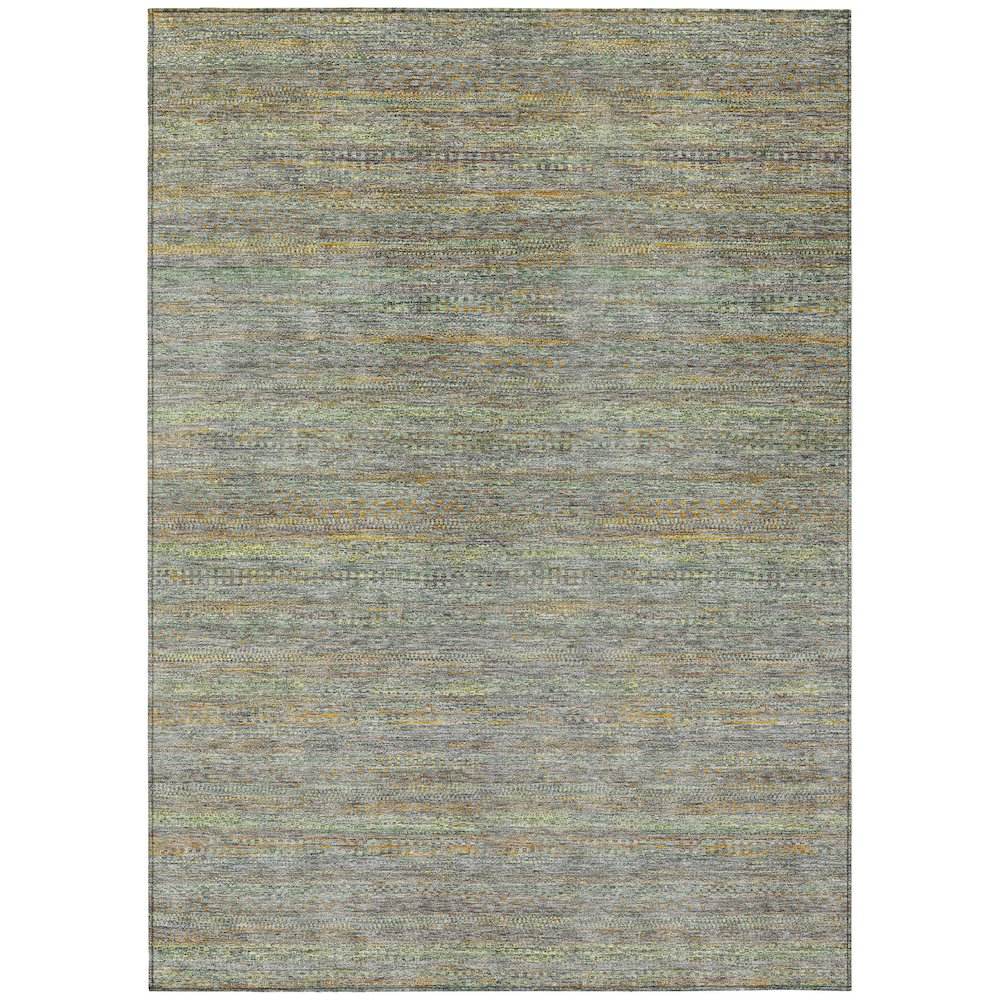 Machine Washable Indoor/Outdoor Chantille ACN2148 Gray 8' x 10' Rug