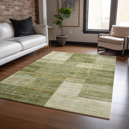 Machine Washable Indoor/Outdoor Chantille ACN2149 Aloe 8' x 10' Rug