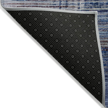 Machine Washable Indoor/Outdoor Chantille ACN2149 Blue 3' x 5' Rug