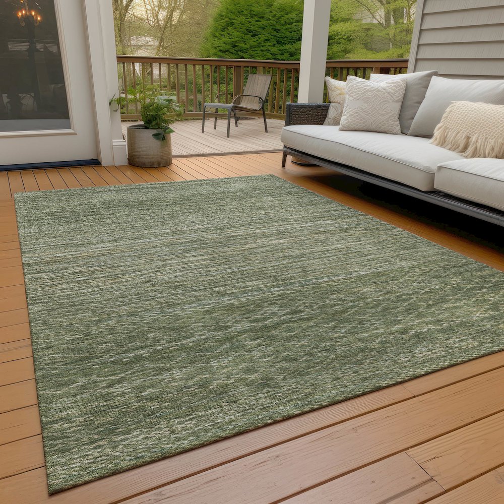 Machine Washable Indoor/Outdoor Chantille ACN2150 Fern 8' x 10' Rug