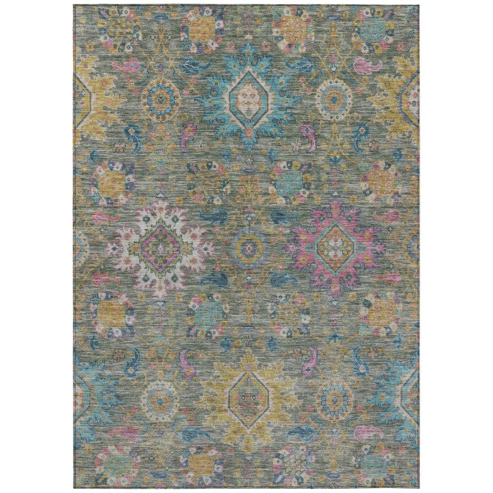 Machine Washable Indoor/Outdoor Chantille ACN2151 Aloe 8' x 10' Rug