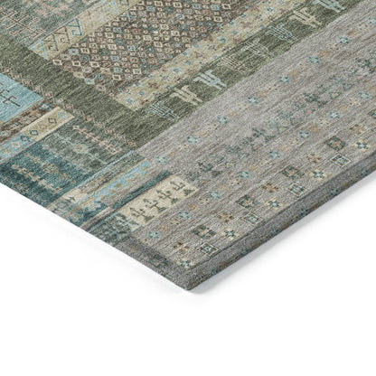 Machine Washable Indoor/Outdoor Chantille ACN2160 Aloe 3' x 5' Rug