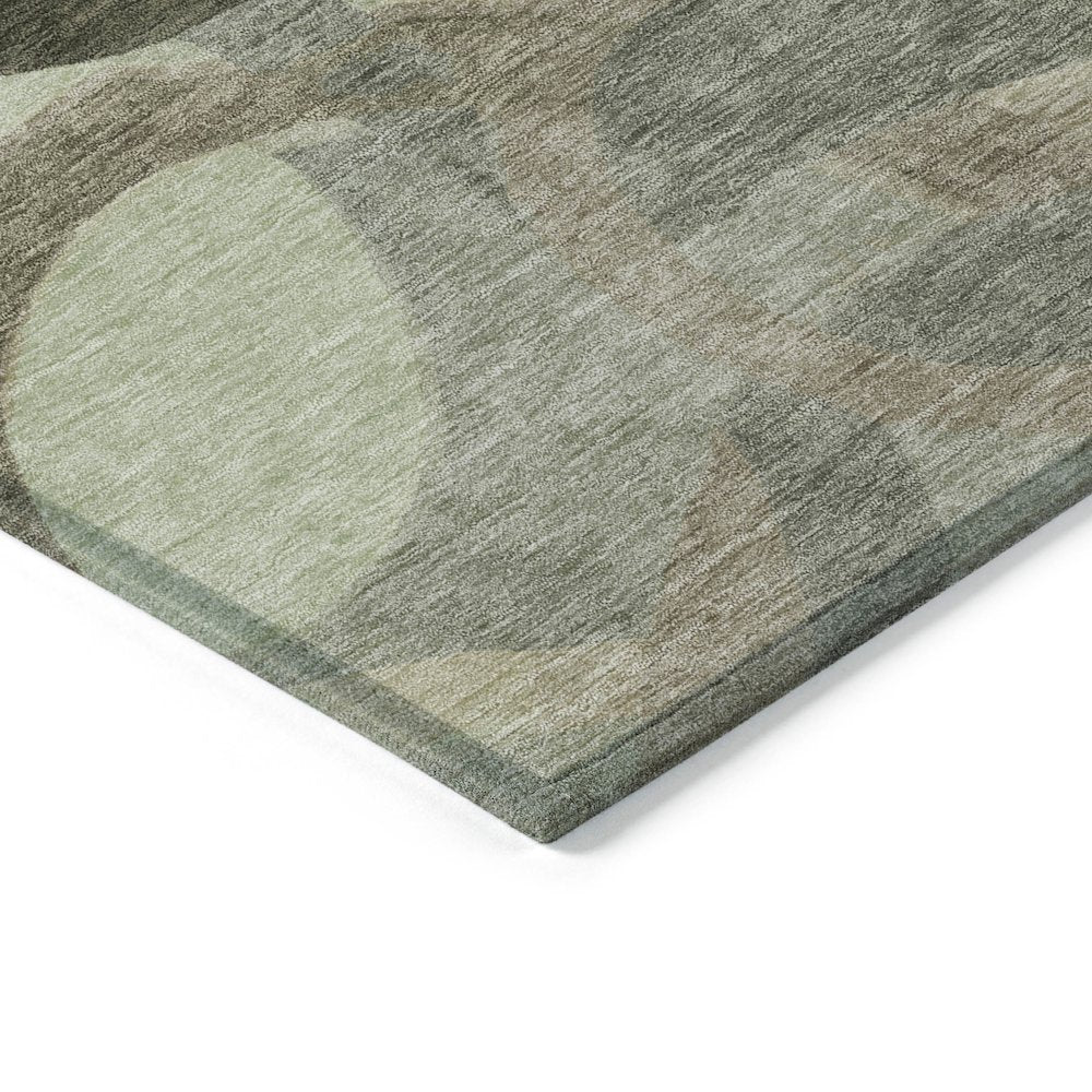 Machine Washable Indoor/Outdoor Chantille ACN2168 Brown 3' x 5' Rug