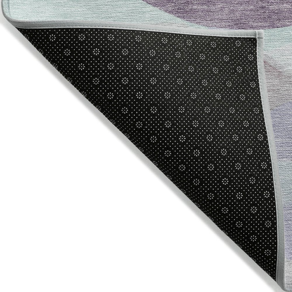Machine Washable Indoor/Outdoor Chantille ACN2168 Plum 3' x 5' Rug