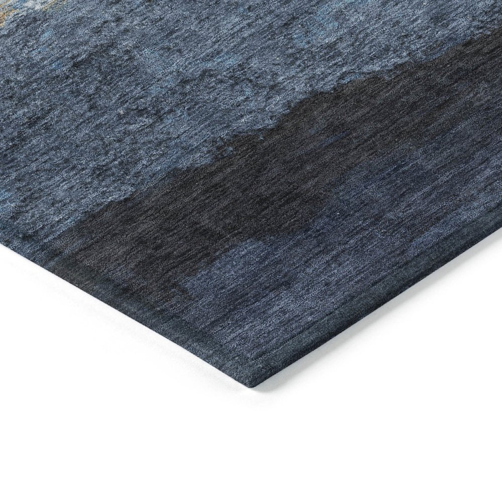 Machine Washable Indoor/Outdoor Chantille ACN2169 Blue 3' x 5' Rug