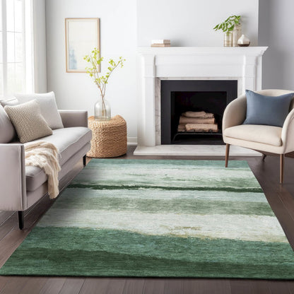 Machine Washable Indoor/Outdoor Chantille ACN2169 Fern 8' x 10' Rug