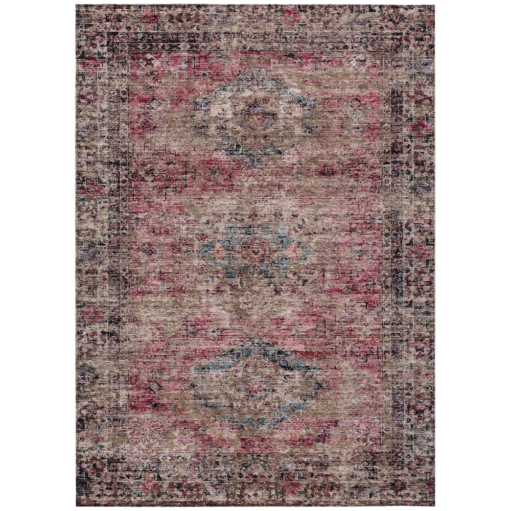 Machine Washable Indoor/Outdoor Chantille ACN2170 Pink 8' x 10' Rug
