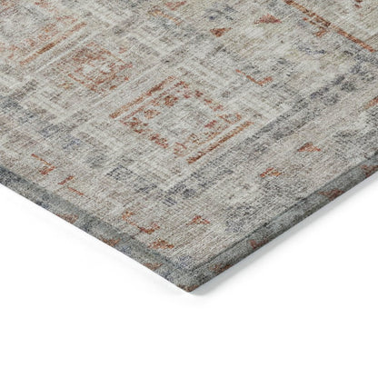 Machine Washable Indoor/Outdoor Chantille ACN2173 Beige 3' x 5' Rug