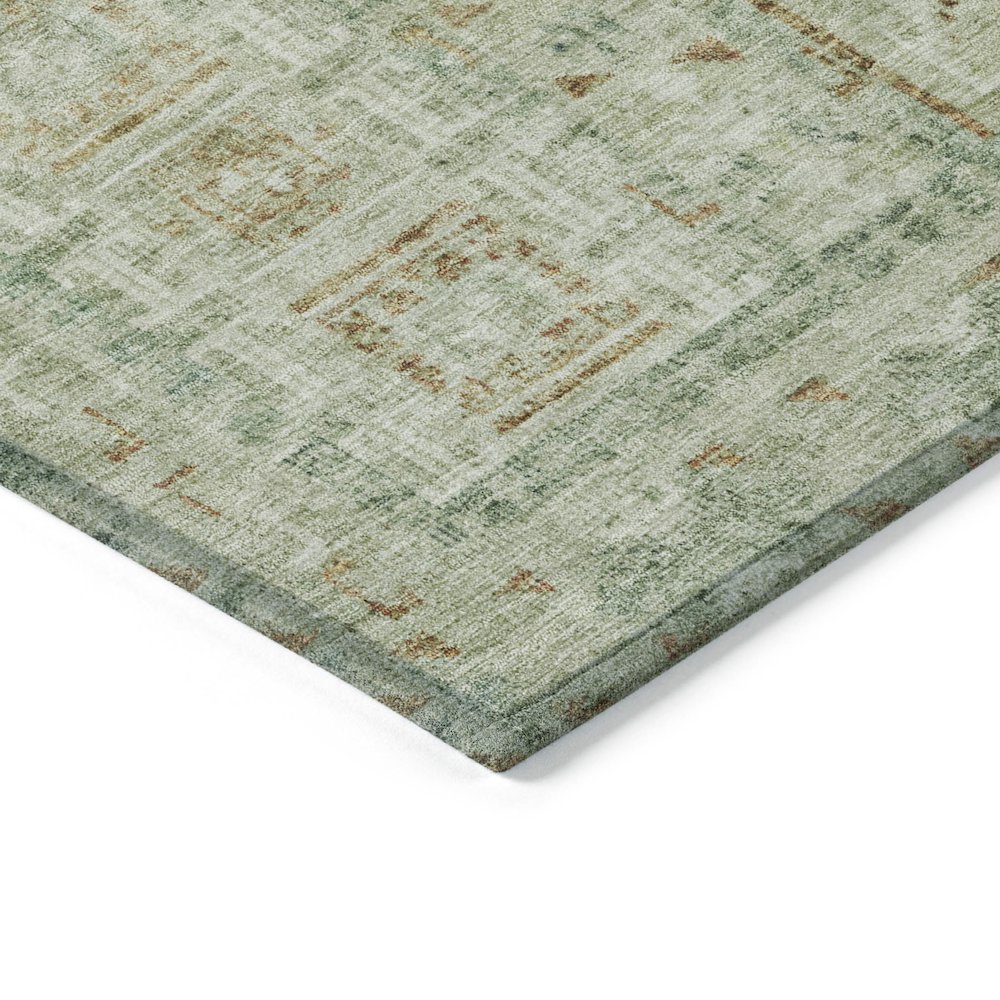 Machine Washable Indoor/Outdoor Chantille ACN2173 Green 3' x 5' Rug