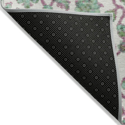 Machine Washable Indoor/Outdoor Chantille ACN2187 Mint 3' x 5' Rug