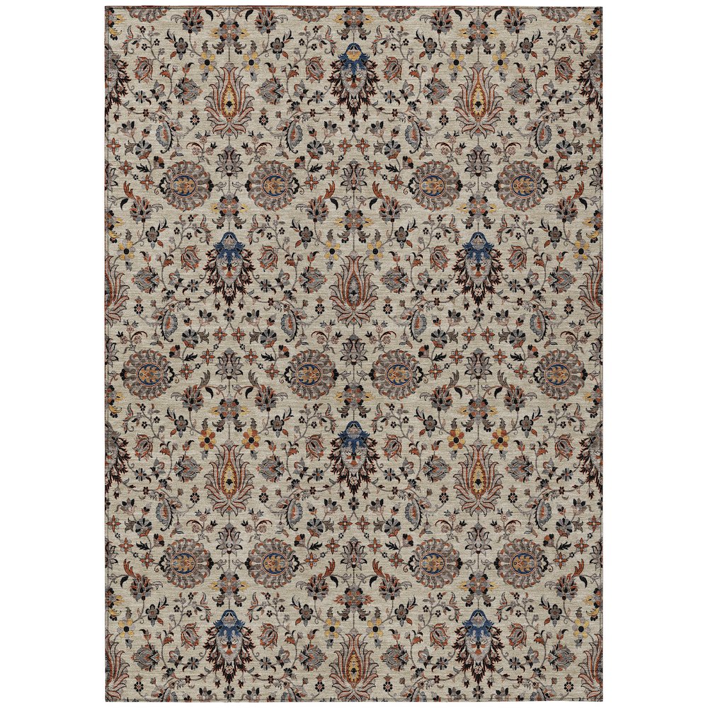 Machine Washable Indoor/Outdoor Chantille ACN2192 Beige 8' x 10' Rug
