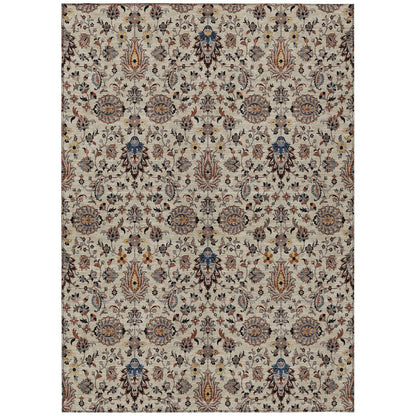 Machine Washable Indoor/Outdoor Chantille ACN2192 Beige 8' x 10' Rug