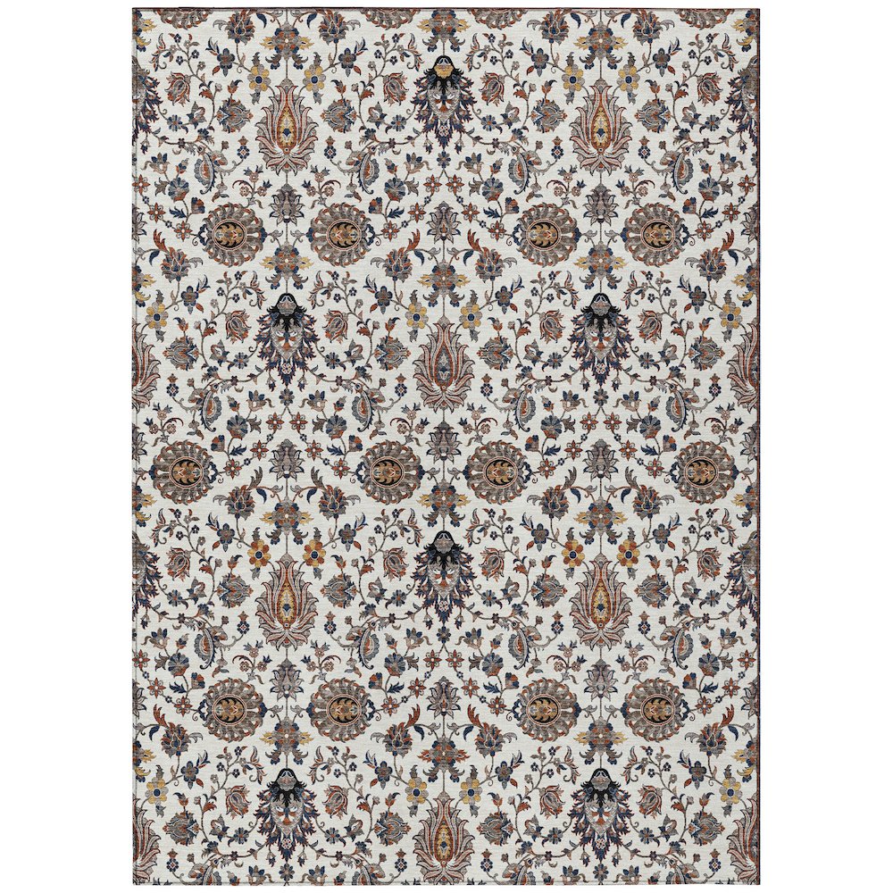 Machine Washable Indoor/Outdoor Chantille ACN2192 Ivory 8' x 10' Rug