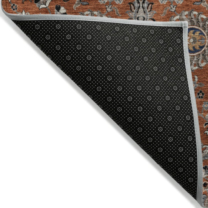 Machine Washable Indoor/Outdoor Chantille ACN2192 Paprika 3' x 5' Rug