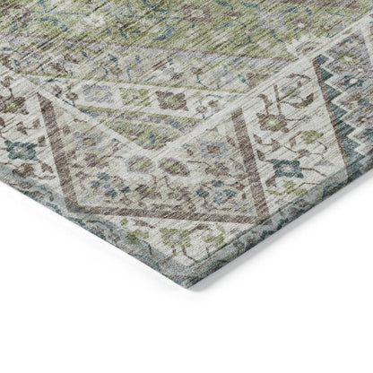 Machine Washable Indoor/Outdoor Chantille ACN2195 Aloe 3' x 5' Rug