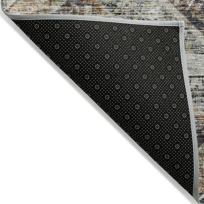 Machine Washable Indoor/Outdoor Chantille ACN2195 Brown 3' x 5' Rug