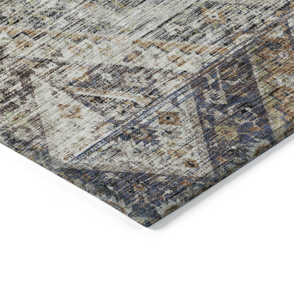 Machine Washable Indoor/Outdoor Chantille ACN2195 Brown 3' x 5' Rug