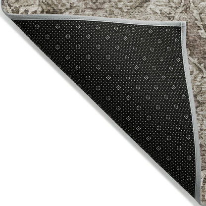 Machine Washable Indoor/Outdoor Chantille ACN2196 Chocolate 3' x 5' Rug