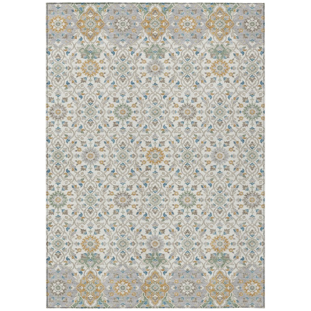 Machine Washable Indoor/Outdoor Chantille ACN2199 Ivory 8' x 10' Rug