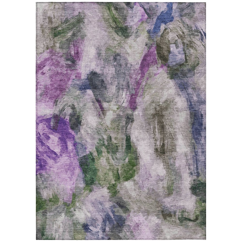 Machine Washable Indoor/Outdoor Chantille ACN2204 Lavender 8' x 10' Rug