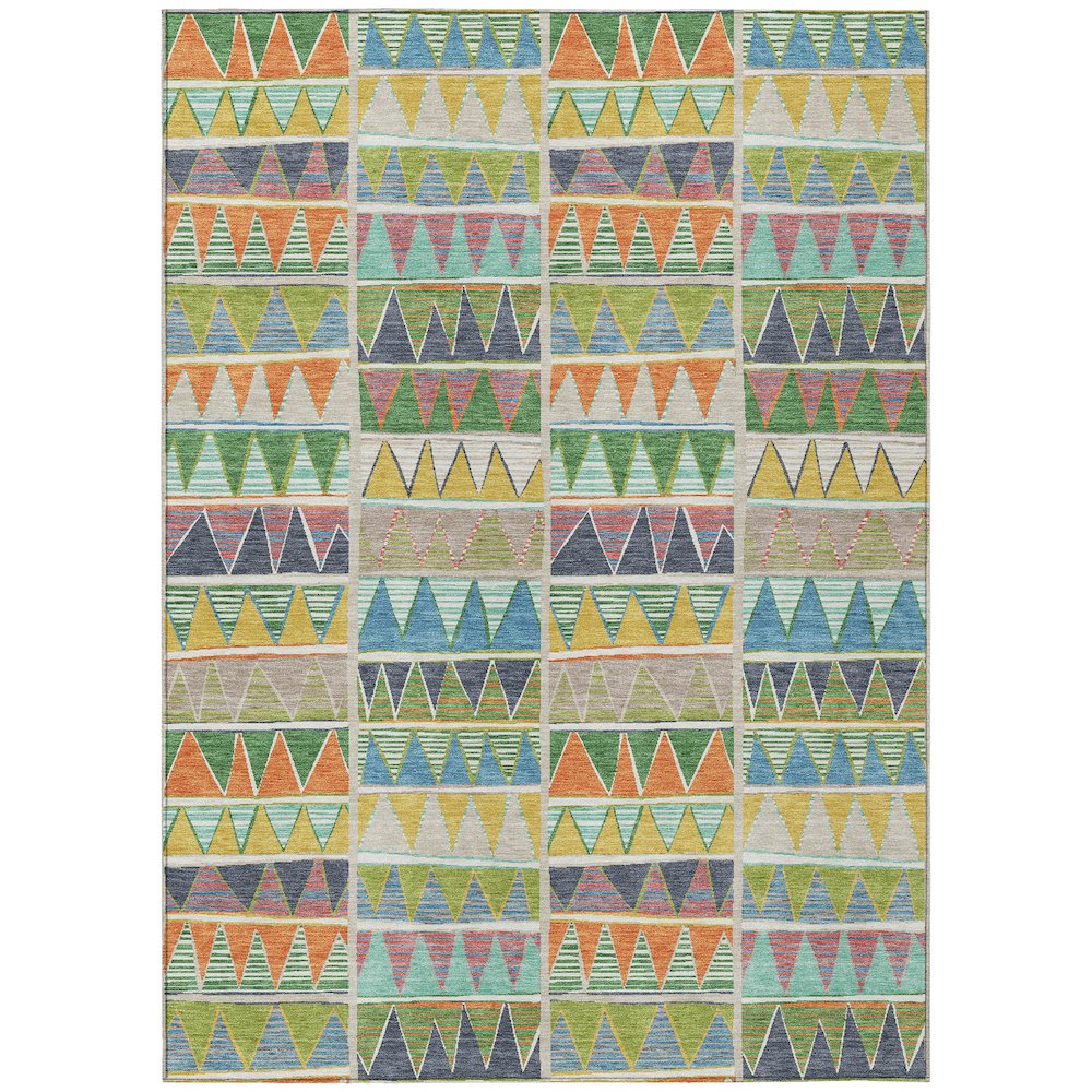 Machine Washable Indoor/Outdoor Chantille ACN2205 Beige 8' x 10' Rug