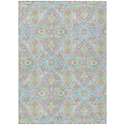 Machine Washable Indoor/Outdoor Chantille ACN2207 Sky 8' x 10' Rug