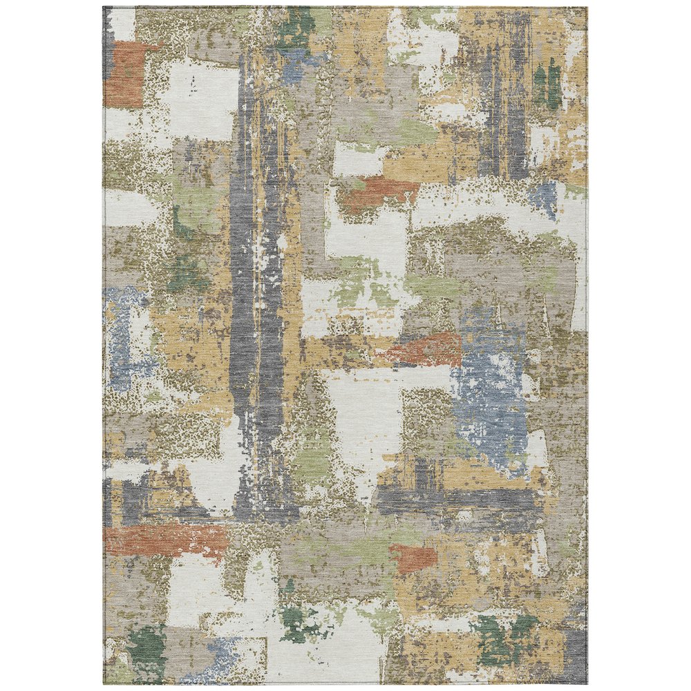 Machine Washable Indoor/Outdoor Chantille ACN2212 Ivory 8' x 10' Rug