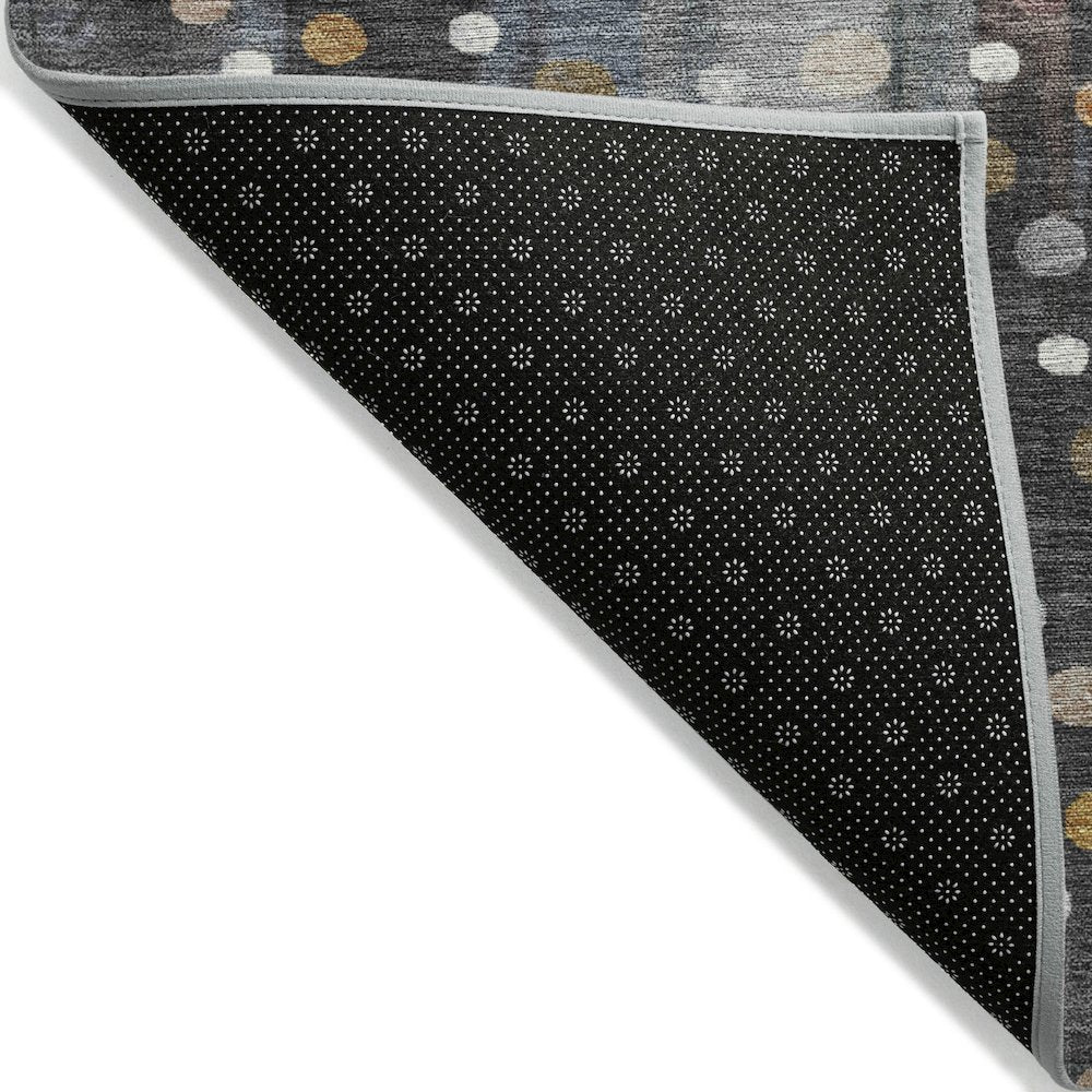 Machine Washable Indoor/Outdoor Chantille ACN2213 Gray 3' x 5' Rug