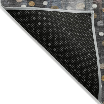 Machine Washable Indoor/Outdoor Chantille ACN2213 Gray 3' x 5' Rug