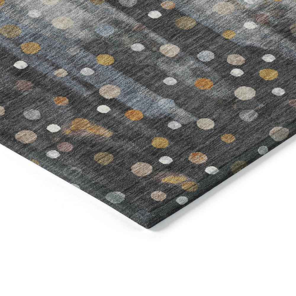 Machine Washable Indoor/Outdoor Chantille ACN2213 Gray 3' x 5' Rug