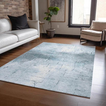 Machine Washable Indoor/Outdoor Chantille ACN2215 Sky 8' x 10' Rug