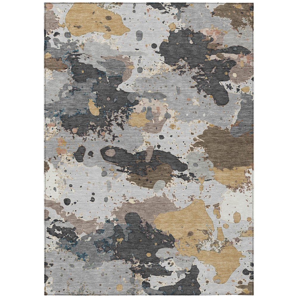 Machine Washable Indoor/Outdoor Chantille ACN2217 Gray 8' x 10' Rug