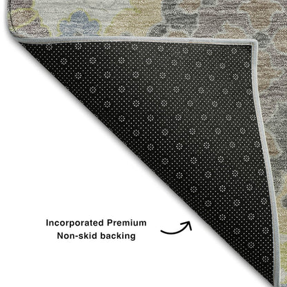 Premium Machine Washable Mayfield AMF1002 Gray 3' x 5' Rug