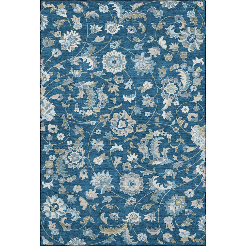Premium Machine Washable Mayfield AMF1006 Navy 8' x 10' Rug