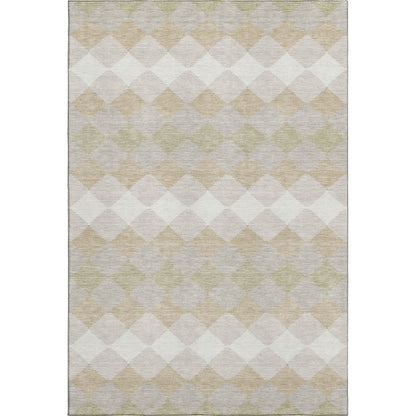 Premium Machine Washable Mayfield AMF1007 Beige 8' x 10' Rug