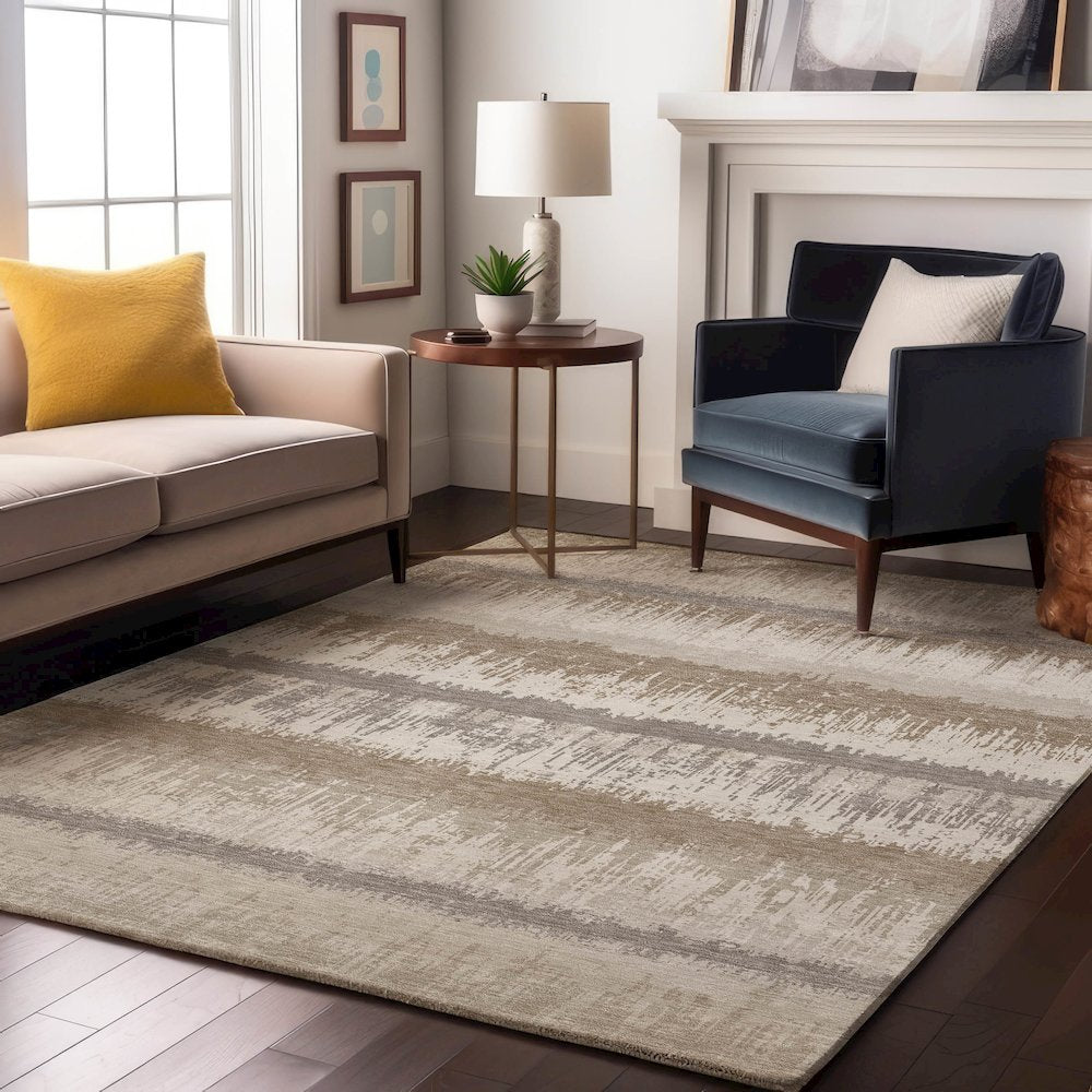 Premium Machine Washable Mayfield AMF1013 Ivory 8' x 10' Rug