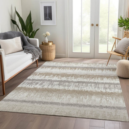 Premium Machine Washable Mayfield AMF1013 Ivory 8' x 10' Rug
