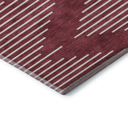 Premium Machine Washable Mayfield AMF1016 Garnet 3' x 5' Rug