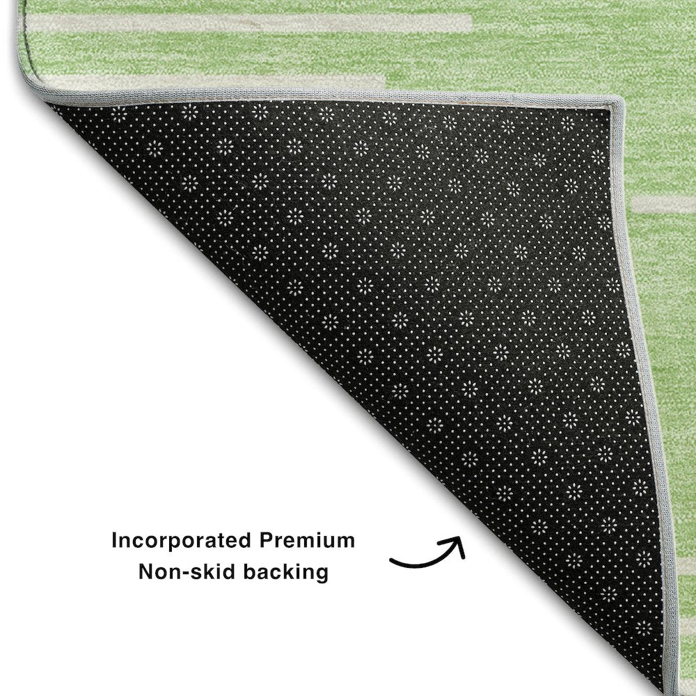Premium Machine Washable Mayfield AMF1016 Mint 3' x 5' Rug