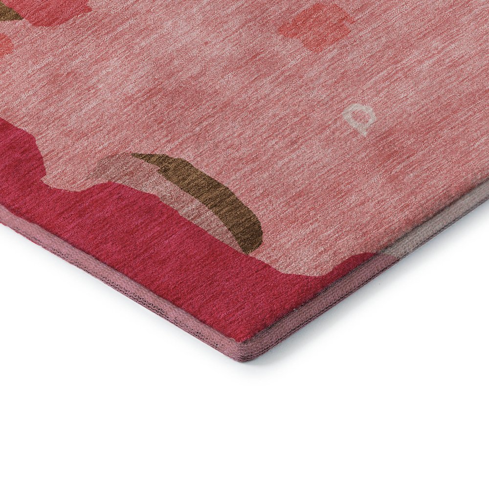 Premium Machine Washable Mayfield AMF1028 Coral 3' x 5' Rug