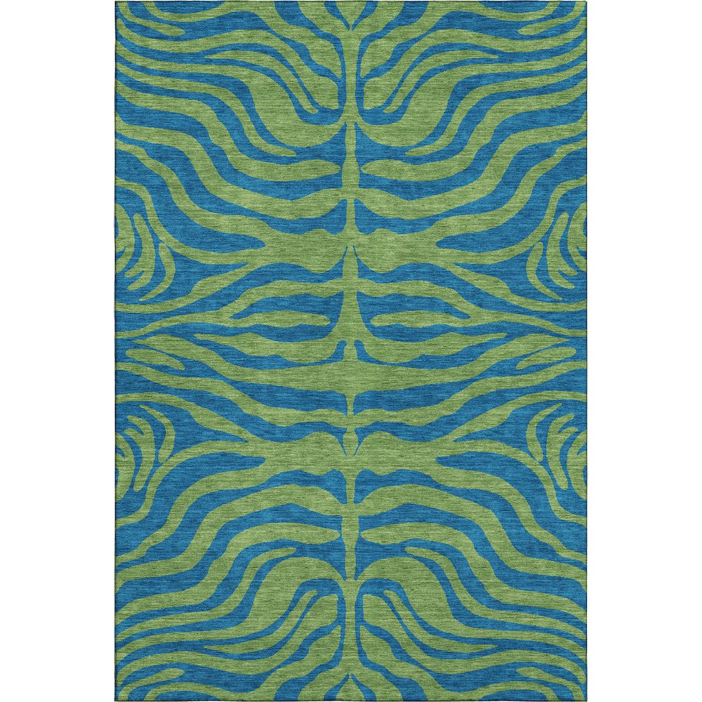 Premium Machine Washable Mayfield AMF1043 Green 8' x 10' Rug
