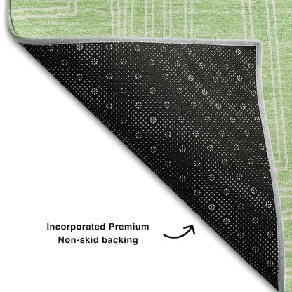 Premium Machine Washable Mayfield AMF1045 Mint 3' x 5' Rug