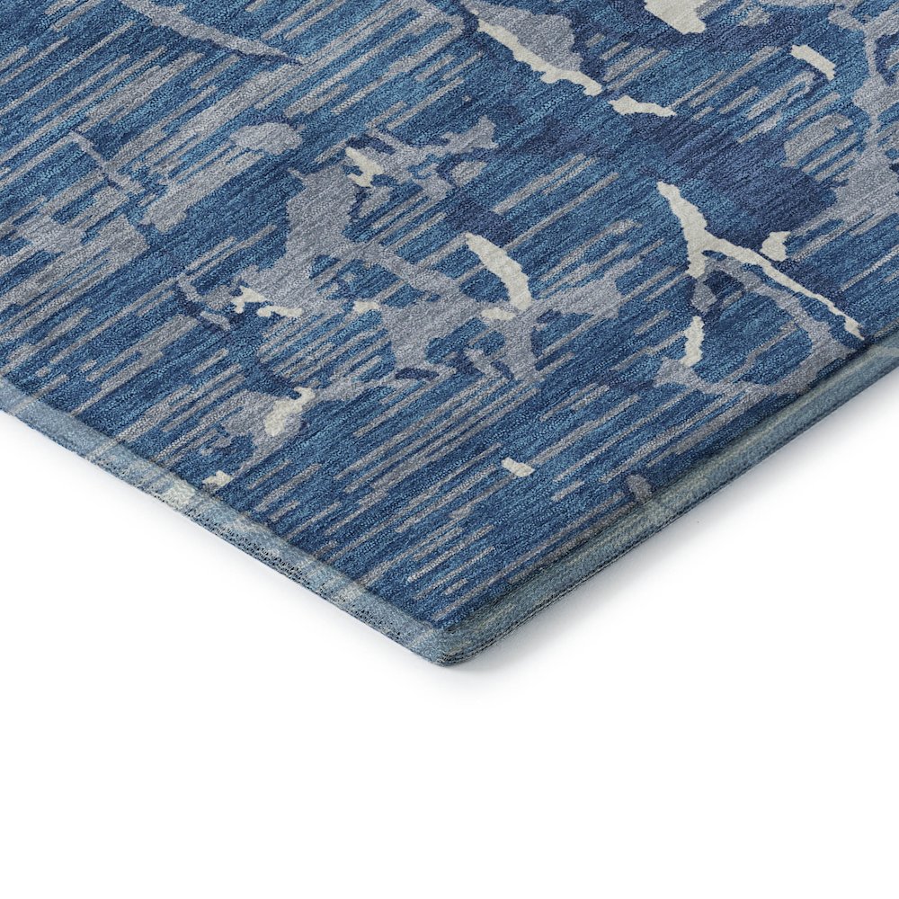 Premium Machine Washable Mayfield AMF1046 Blue 3' x 5' Rug