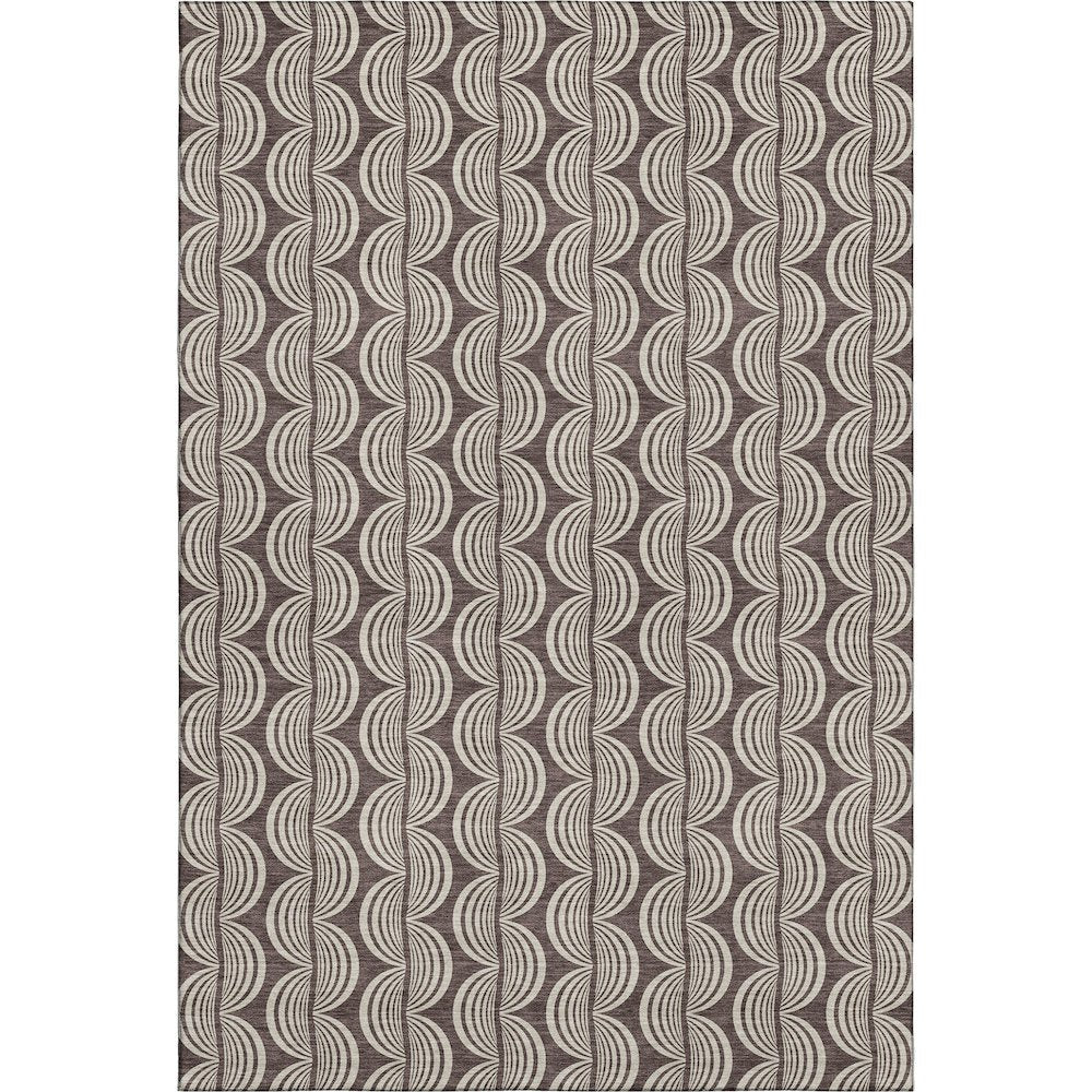 Premium Machine Washable Mayfield AMF1055 Fudge 8' x 10' Rug
