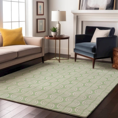 Premium Machine Washable Mayfield AMF1056 Mint 8' x 10' Rug