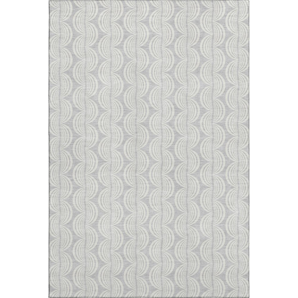 Premium Machine Washable Mayfield AMF1056 Silver 8' x 10' Rug