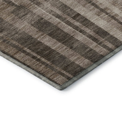 Premium Machine Washable Mayfield AMF1063 Brown 3' x 5' Rug
