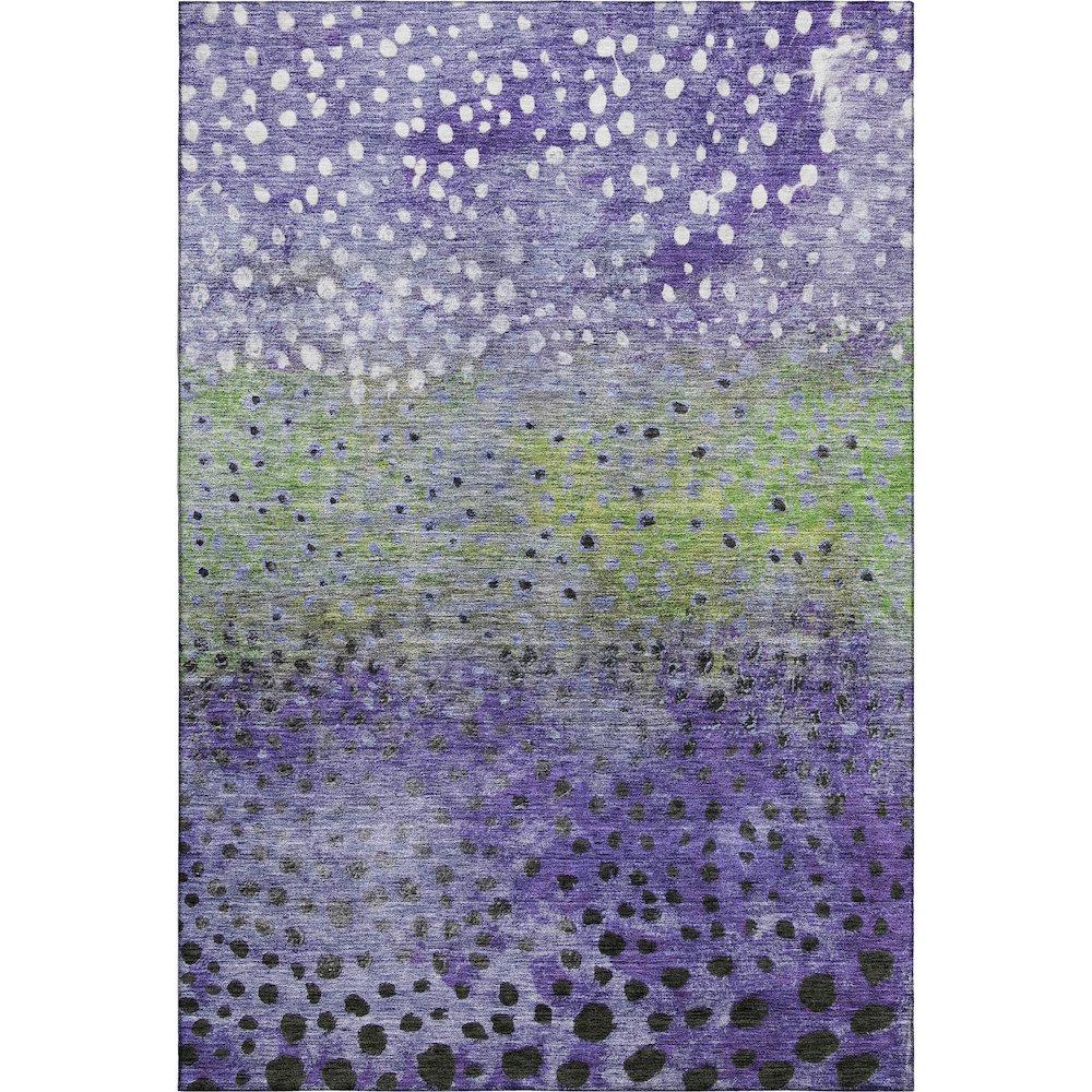 Premium Machine Washable Mayfield AMF1074 Purple 8' x 10' Rug