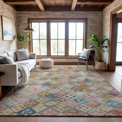 Premium Machine Washable Mayfield AMF1081 Paprika 8' x 10' Rug