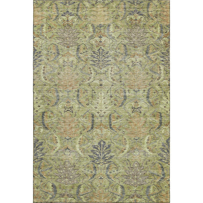 Premium Machine Washable Mayfield AMF1082 Aloe 8' x 10' Rug